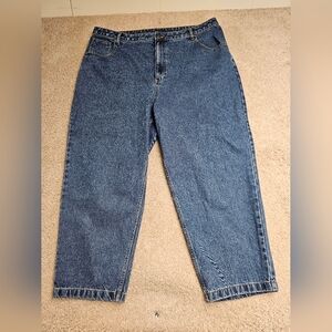 Lucy & Yak Jeans Unisex 40 Blue Straight Jeans High Waist Plus Organic Denim